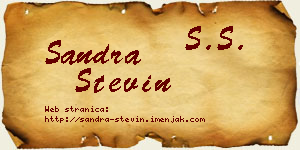 Sandra Stevin vizit kartica